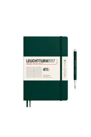 Leuchtturm1917 A5 Medium Hardcover Notebook (Thick, 411 Pages) – Forest Green
