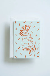 Happy Bird Day – Letterpress Greeting Card