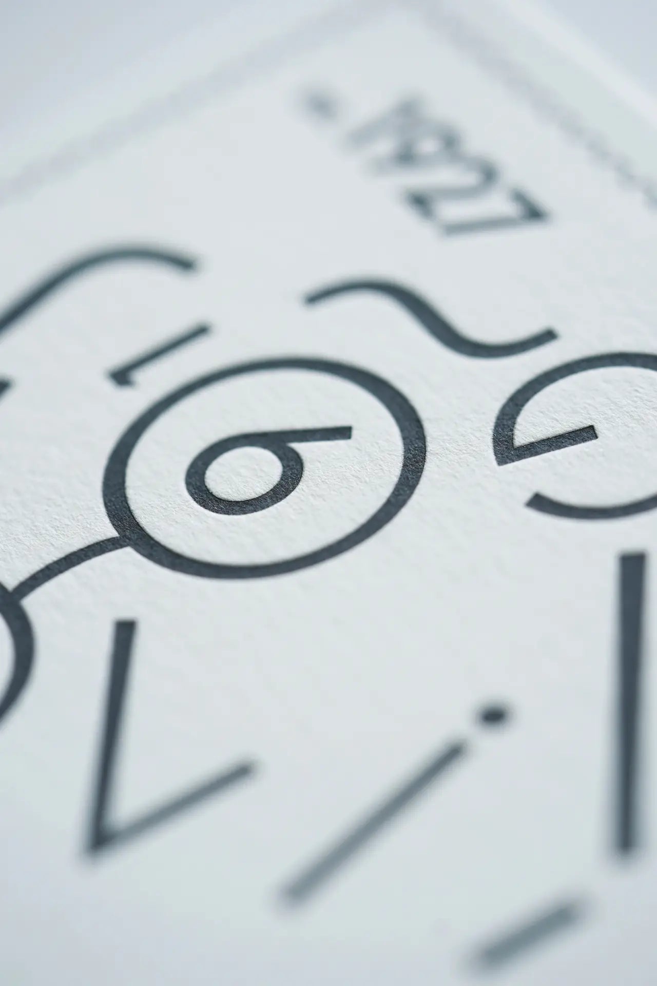 Futura Letterpress Postcard – Typography Series