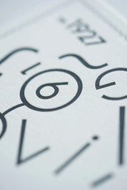 Futura Letterpress Postcard – Typography Series