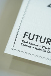 Futura Letterpress Postcard – Typography Series