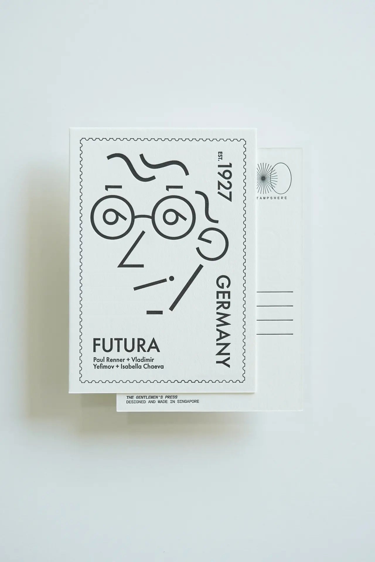 Futura Letterpress Postcard – Typography Series