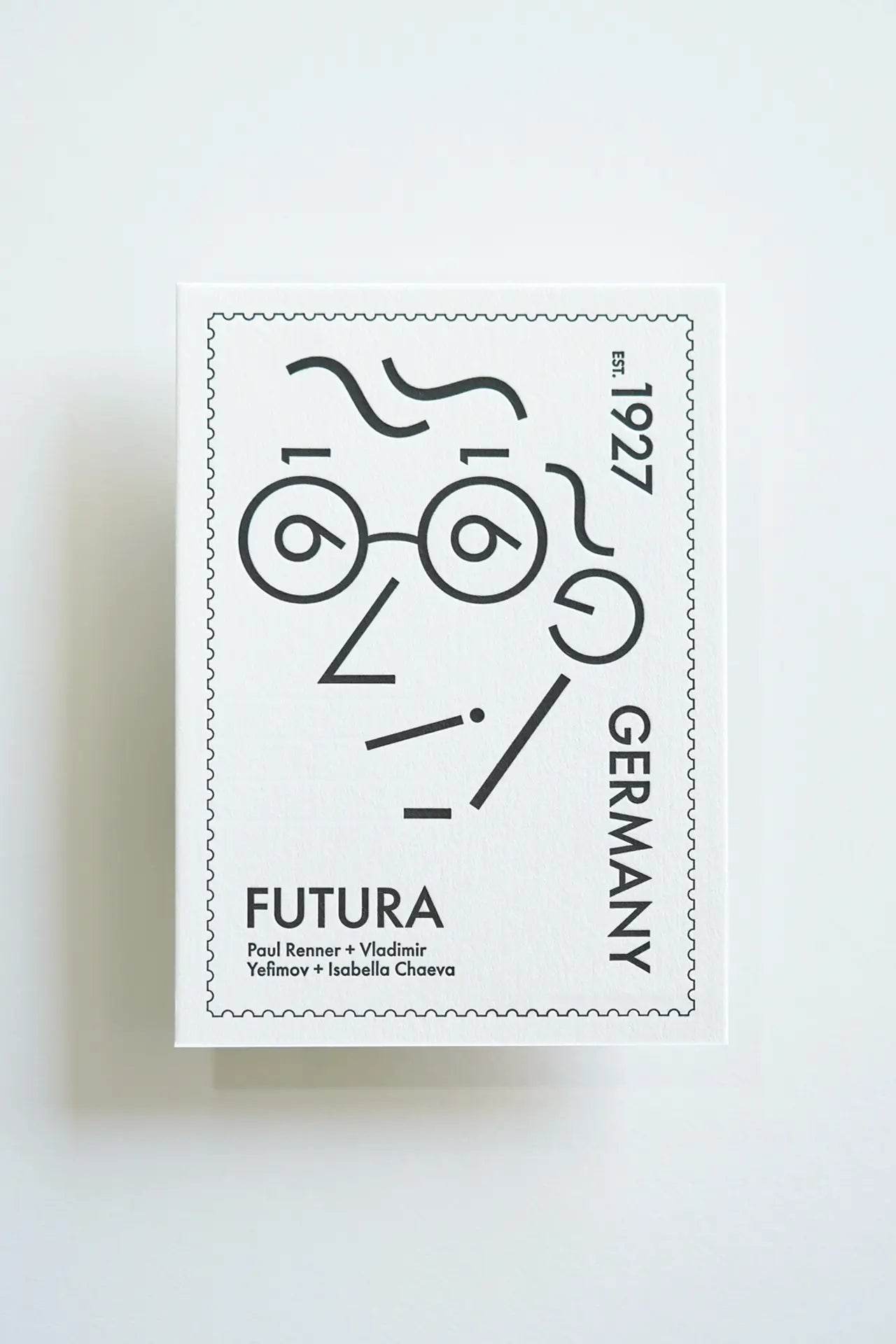 Futura Letterpress Postcard – Typography Series