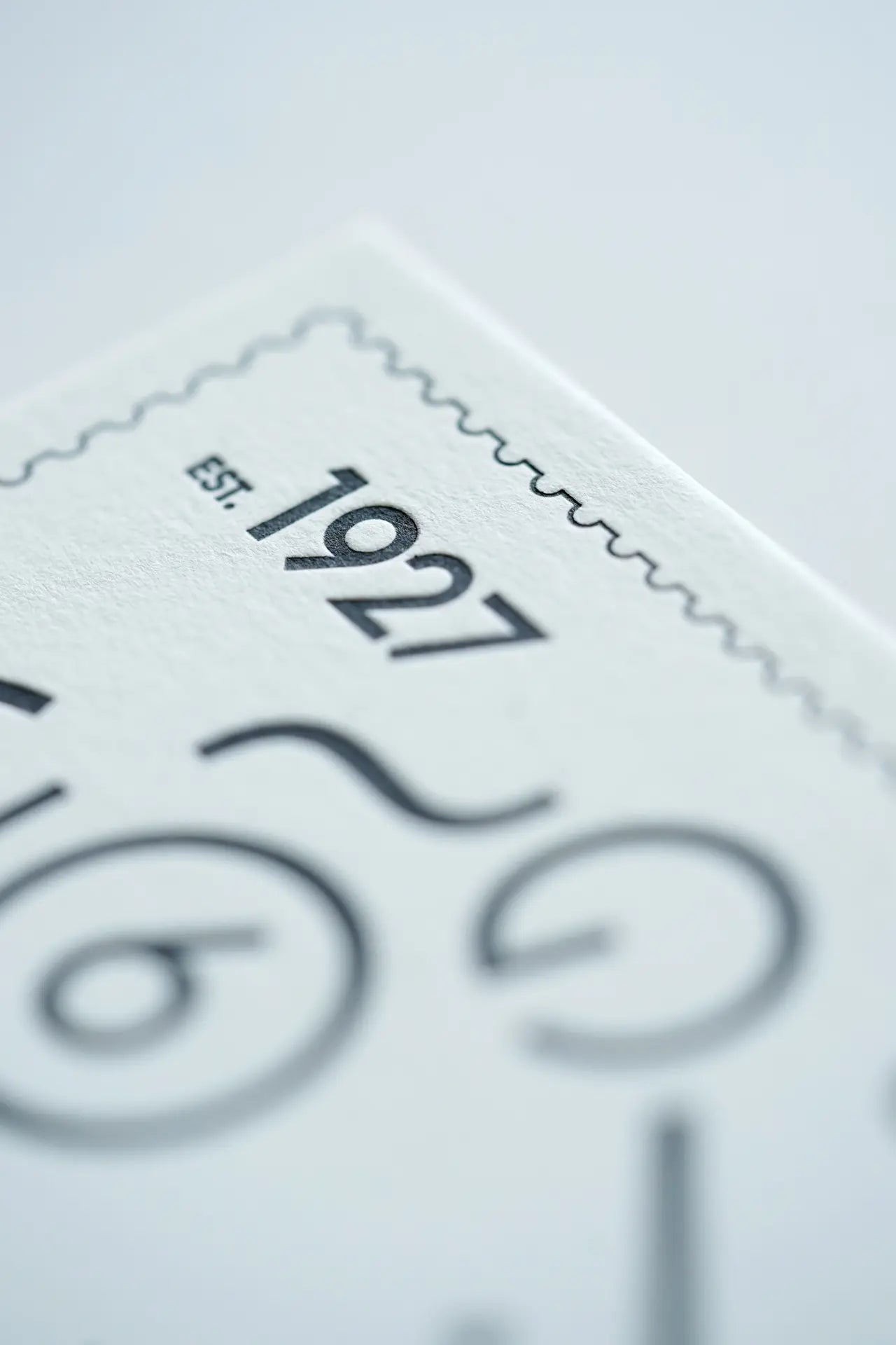 Futura Letterpress Postcard – Typography Series