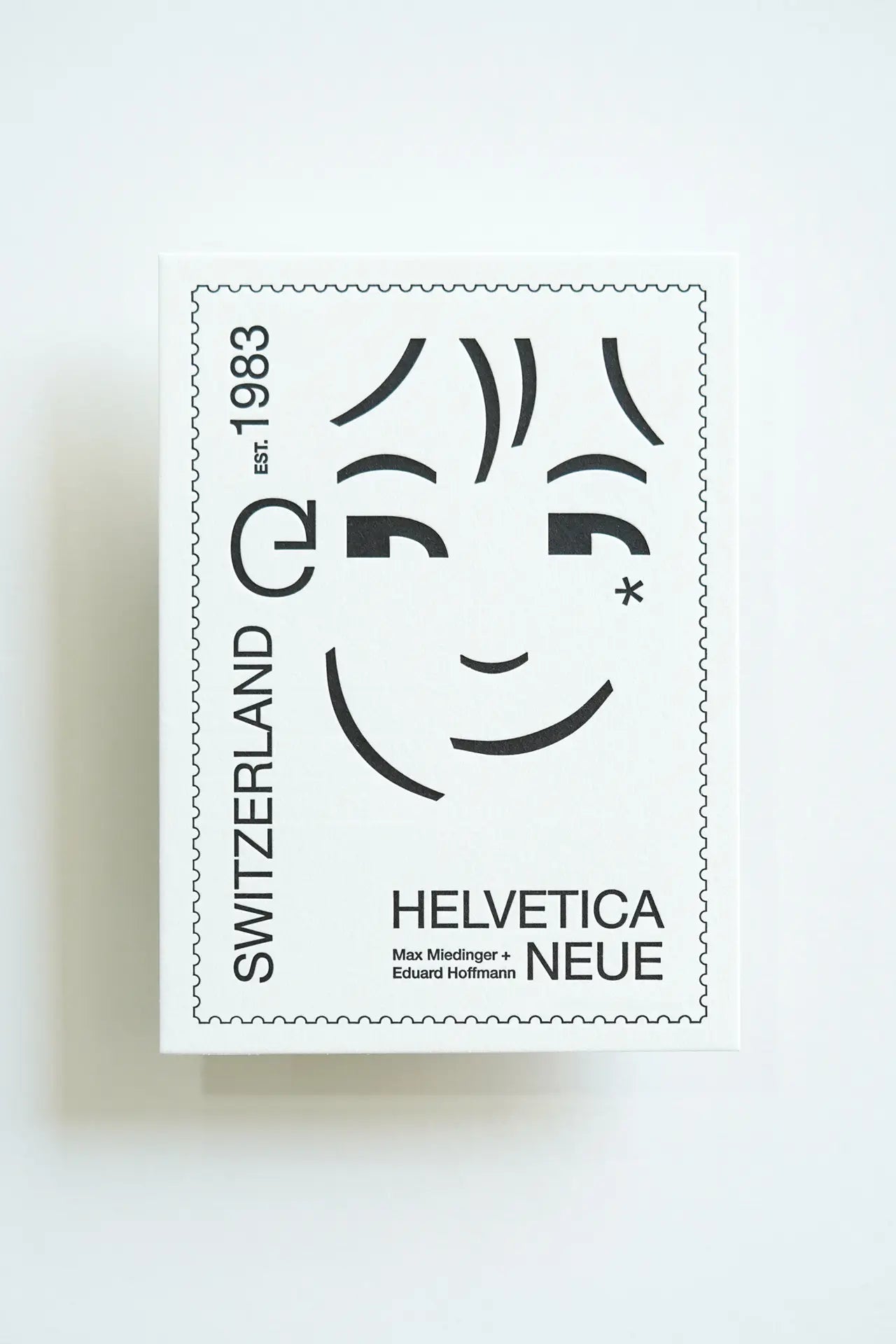 Helvetica Neue Letterpress Postcard – Typography Series