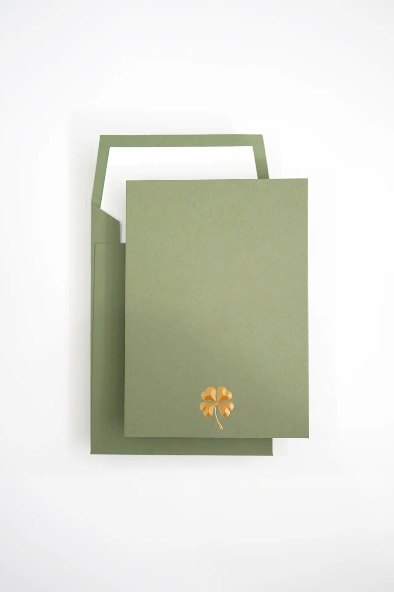 Four-Leaf Clover - 3D Embossed Notecard