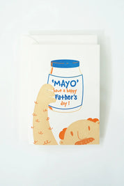 Mayo Father's Day – Cute Pun Letterpress Greeting Card
