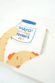 Mayo Father's Day – Cute Pun Letterpress Greeting Card