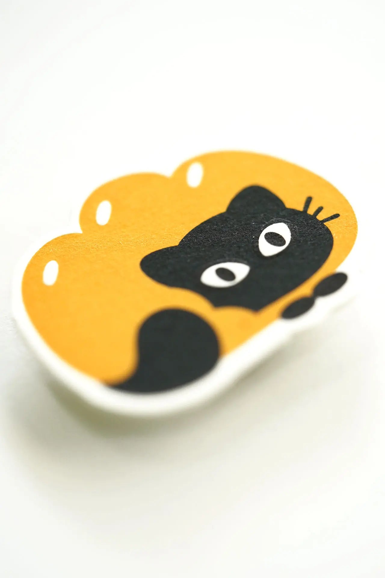 Meowfin – Letterpress Charm Magnetic Pin