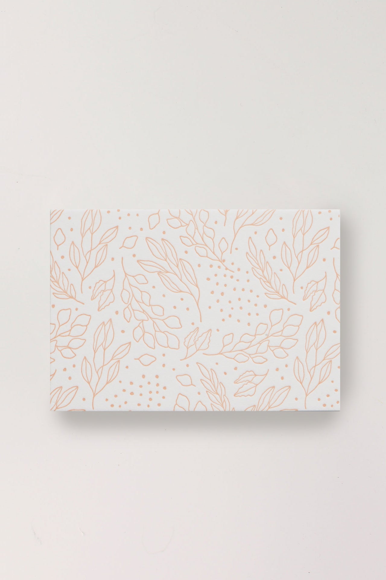 Letterpress Mini Cards - Peach