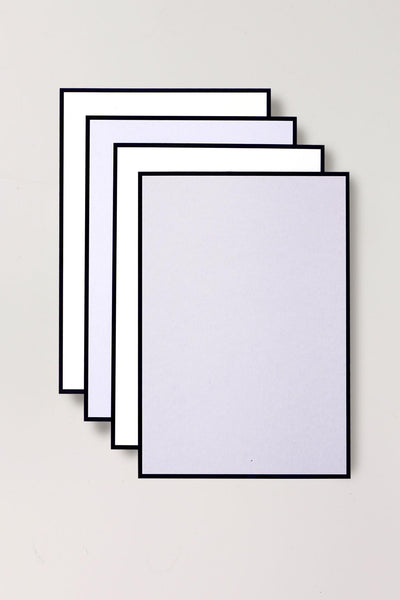 B6 Writing Cards - Bright White