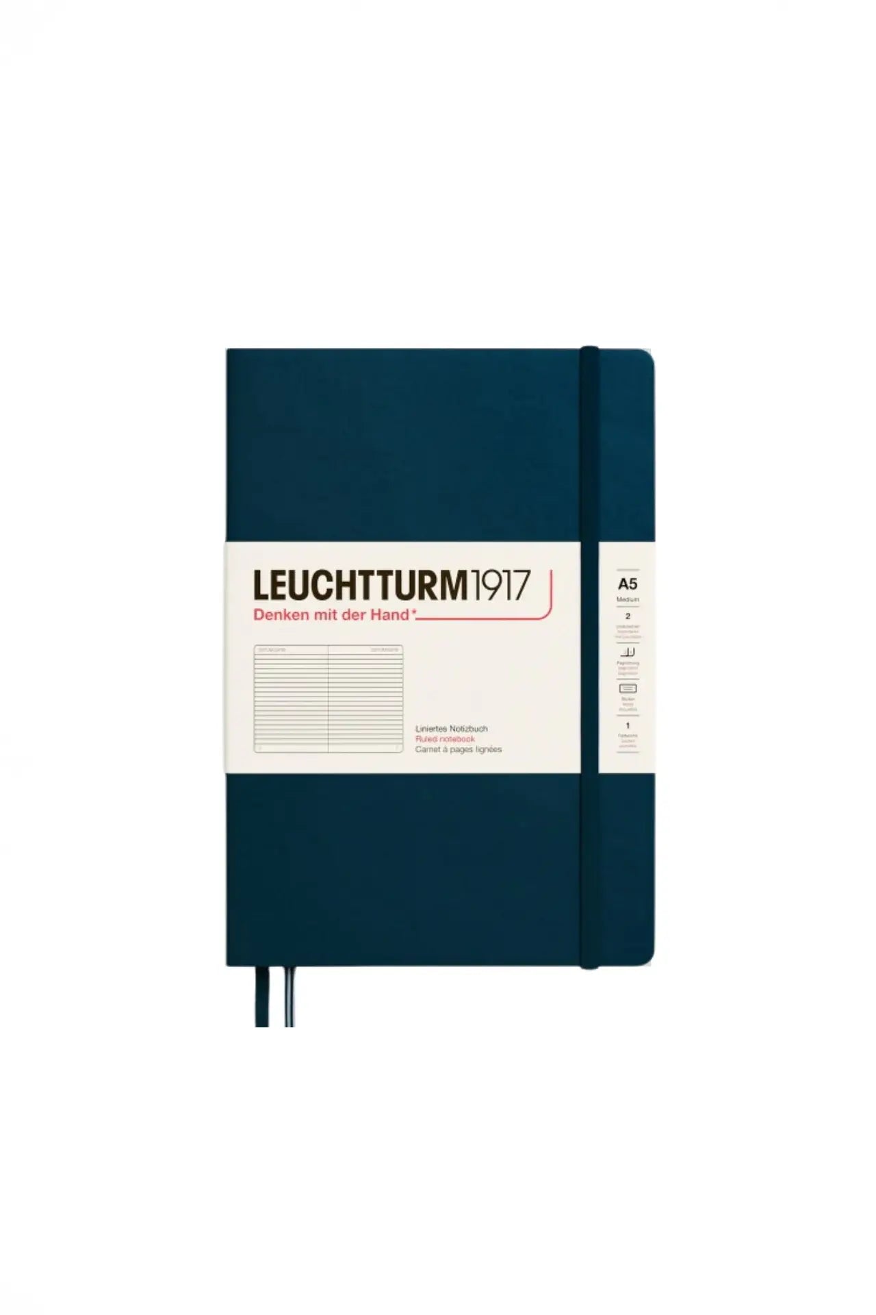 Leuchtturm1917 A5 Medium Hardcover Notebook Classic – Deep Sea