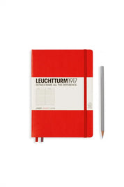 Leuchtturm1917 A5 Medium Hardcover Notebook Classic – Red