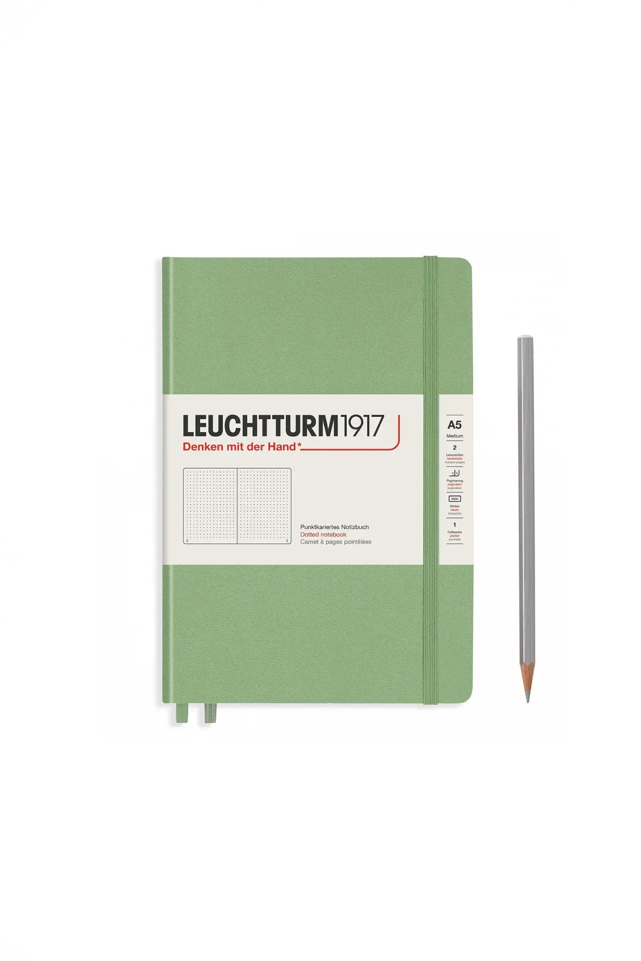 Leuchtturm1917 A5 Medium Hardcover Notebook Classic – Sage