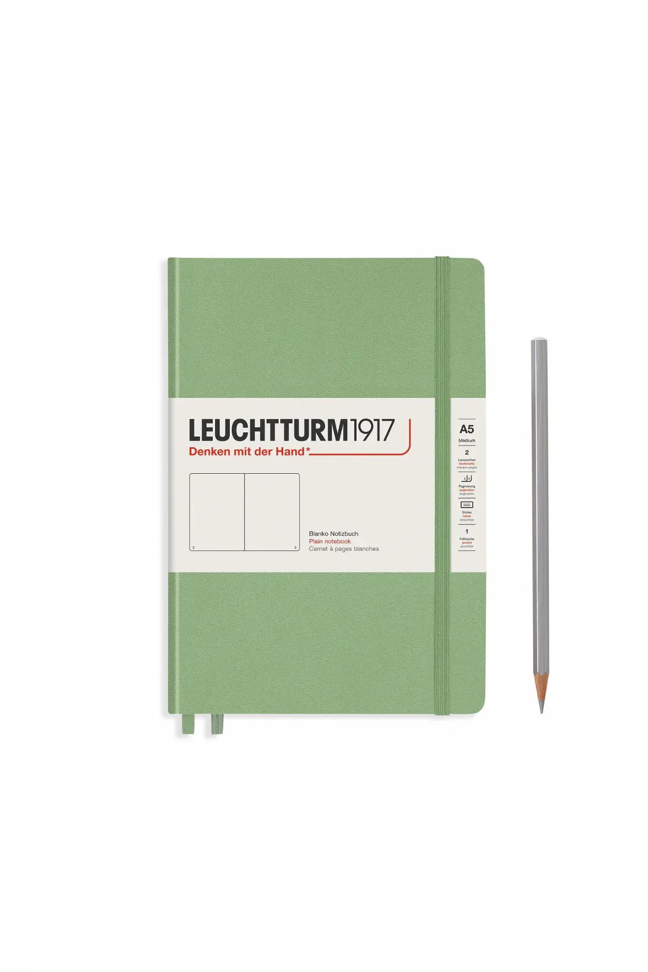 Leuchtturm1917 A5 Medium Hardcover Notebook Classic – Sage