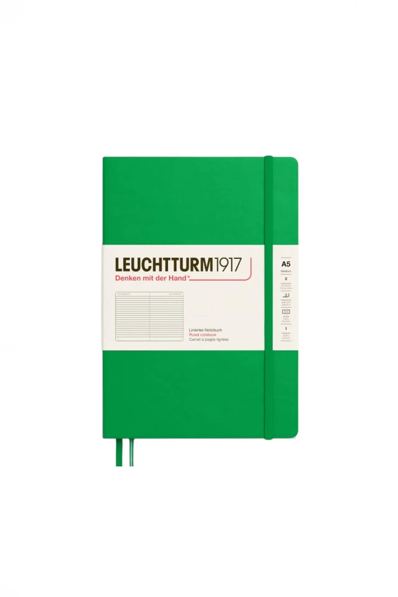 Leuchtturm1917 A5 Medium Hardcover Notebook Classic – Spring Leaf