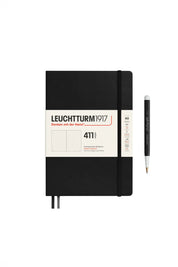 Leuchtturm1917 A5 Medium Hardcover Notebook (Thick, 411 Pages) – Black