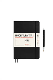 Leuchtturm1917 A5 Medium Hardcover Notebook (Thick, 411 Pages) – Black