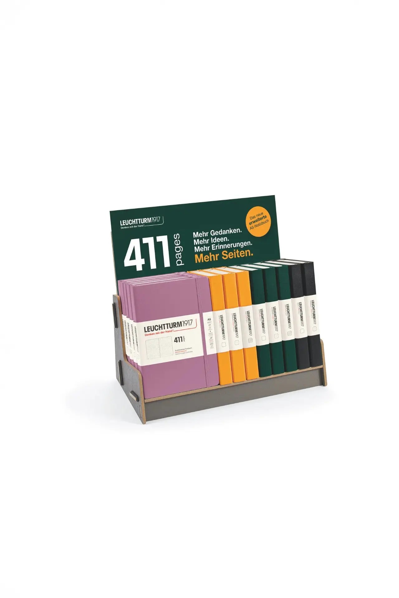 Leuchtturm1917 A5 Medium Hardcover Notebook (Thick, 411 Pages) – Black
