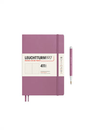 Leuchtturm1917 A5 Medium Hardcover Notebook (Thick, 411 Pages) – Dusty Rose