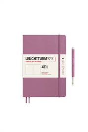 Leuchtturm1917 A5 Medium Hardcover Notebook (Thick, 411 Pages) – Dusty Rose