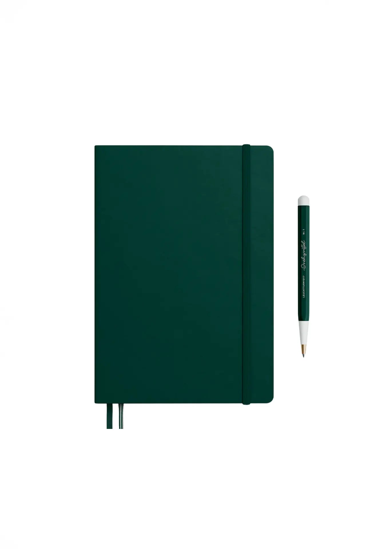 Leuchtturm1917 A5 Medium Hardcover Notebook (Thick, 411 Pages) – Forest Green