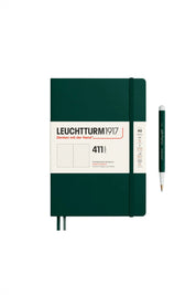 Leuchtturm1917 A5 Medium Hardcover Notebook (Thick, 411 Pages) – Forest Green
