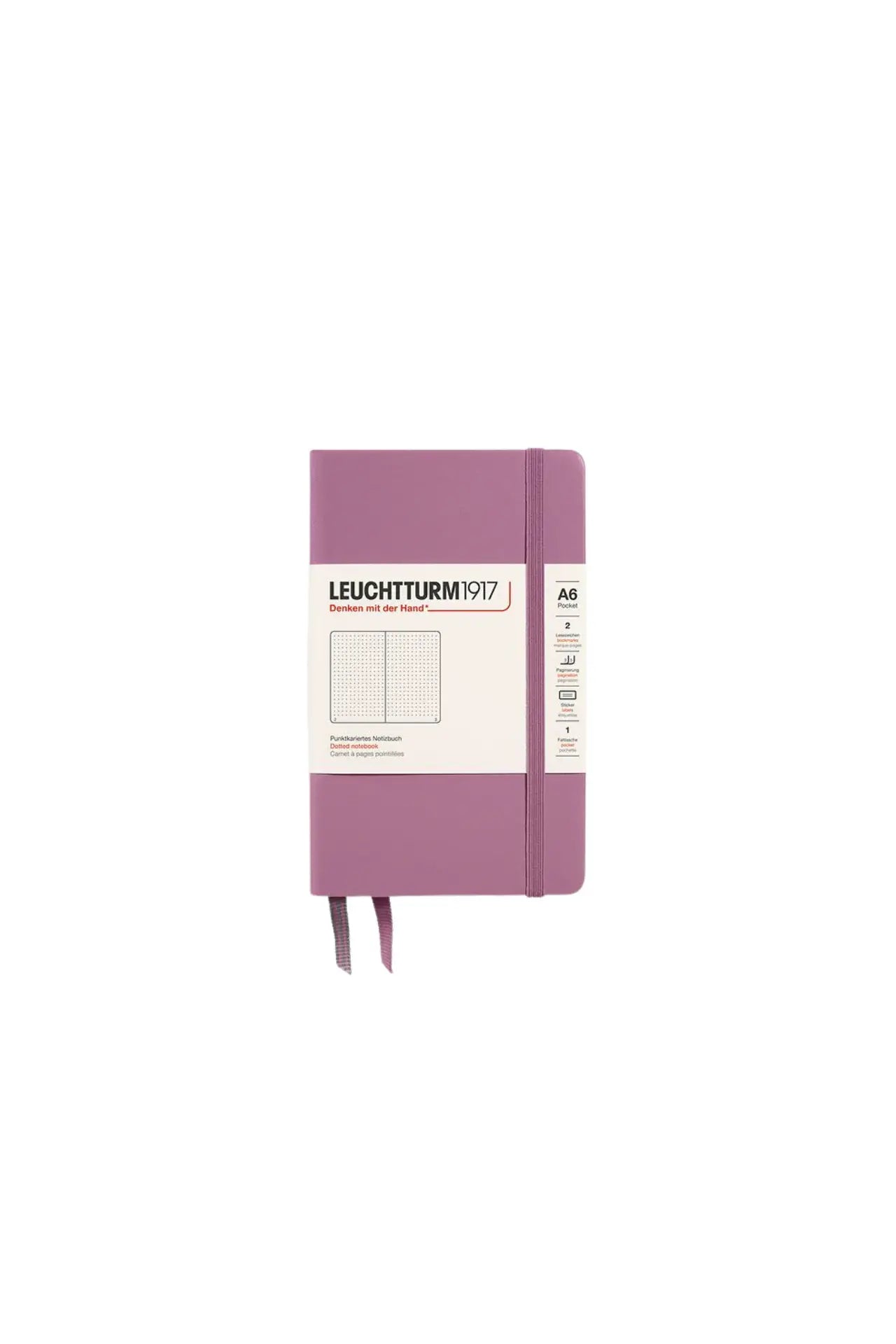 Leuchtturm1917 A6 Pocket Hardcover Notebook – Dusty Rose