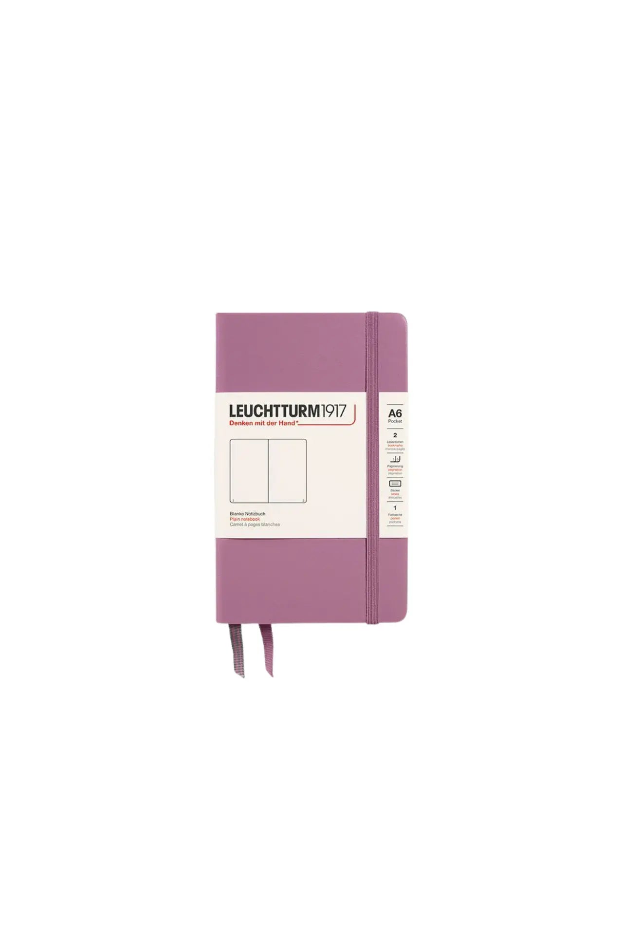 Leuchtturm1917 A6 Pocket Hardcover Notebook – Dusty Rose