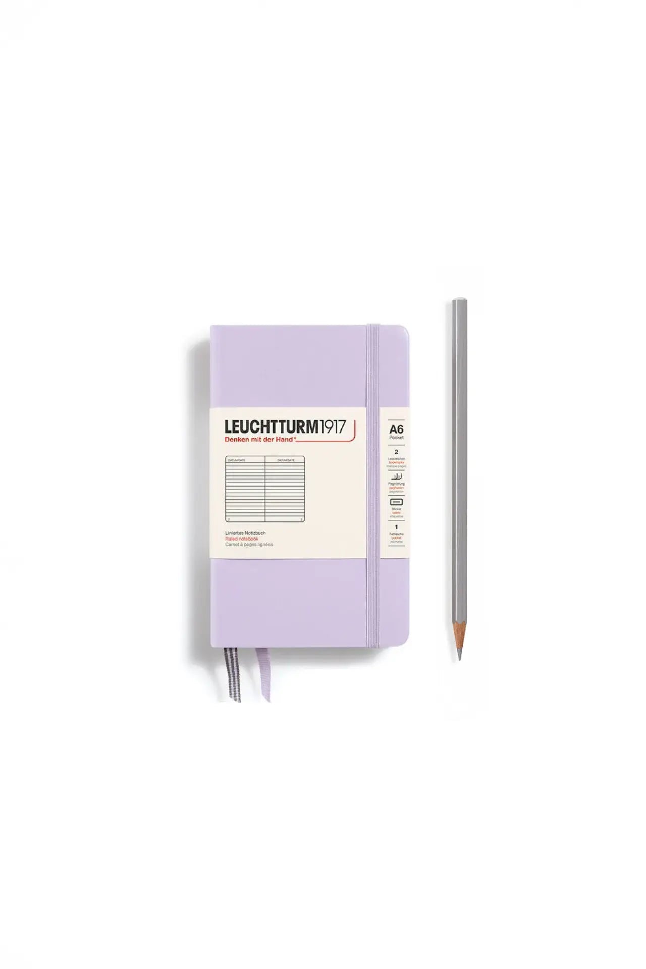 Leuchtturm1917 A6 Pocket Hardcover Notebook – Lilac