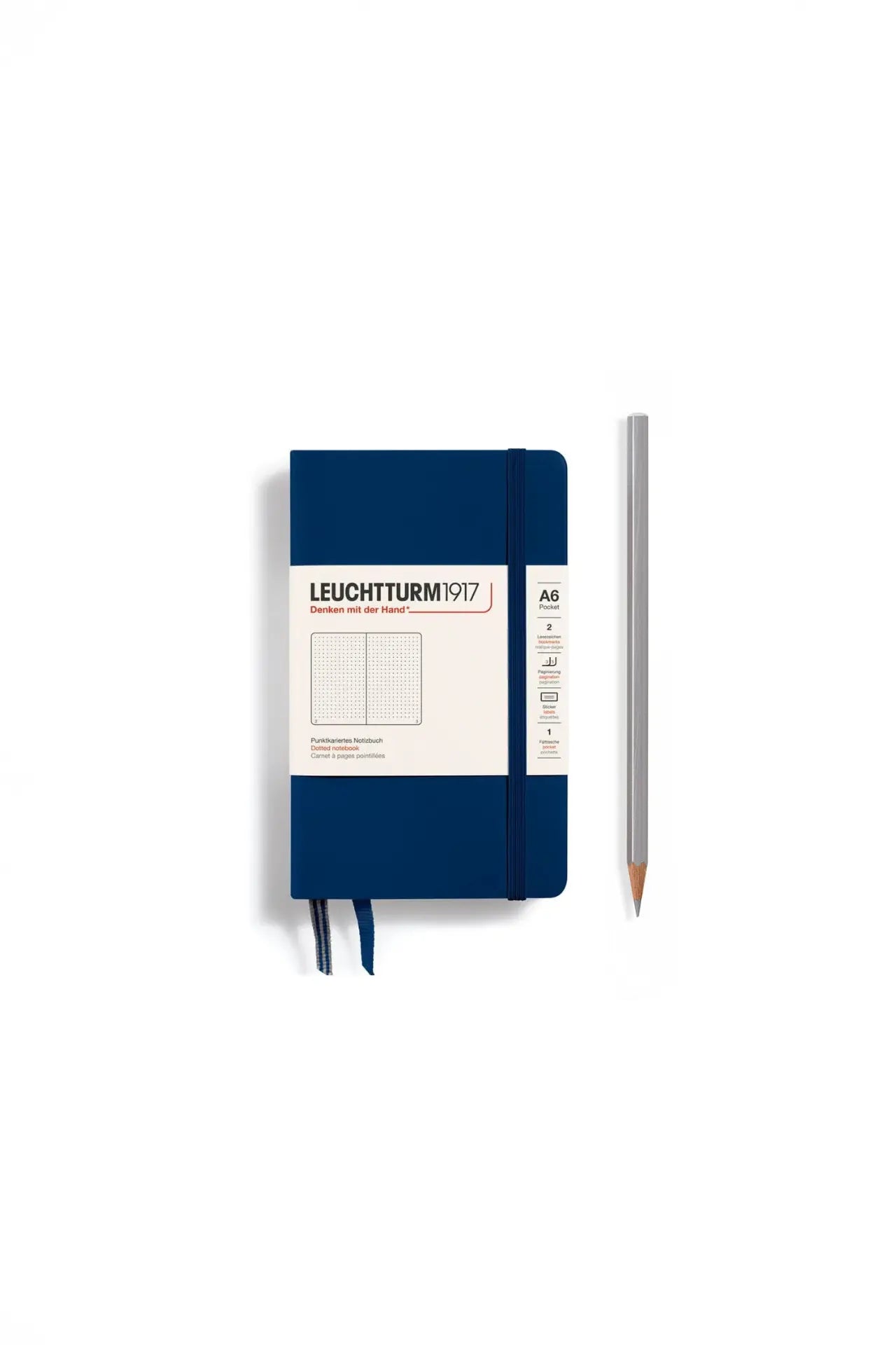 Leuchtturm1917 A6 Pocket Hardcover Notebook – Navy