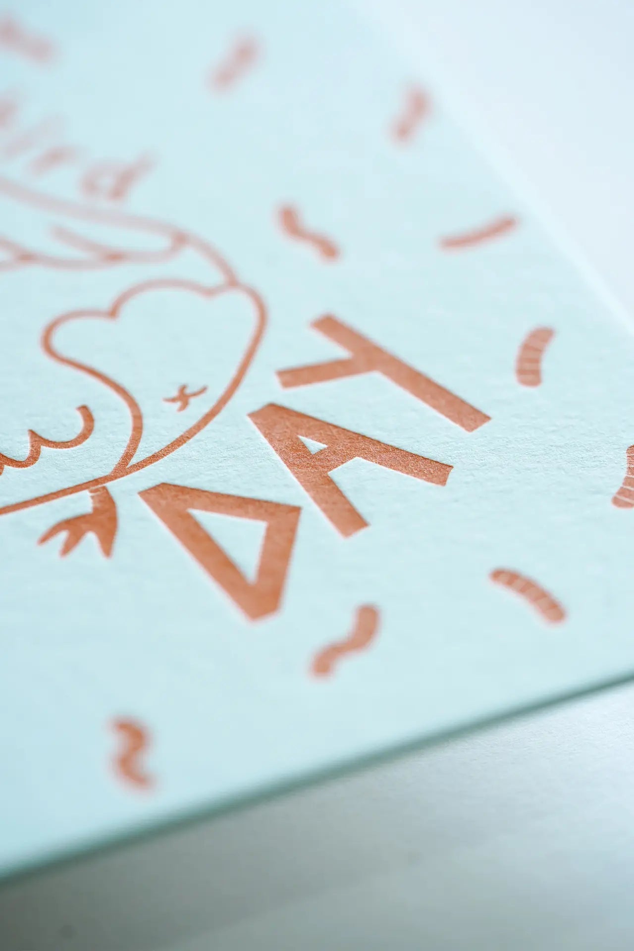 Happy Bird Day – Letterpress Greeting Card