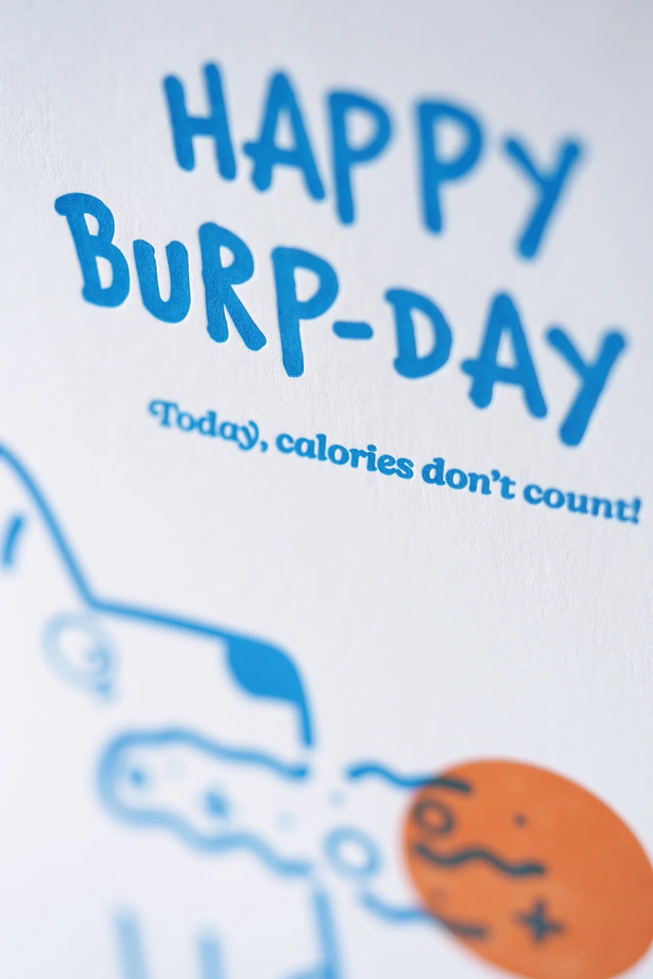 Happy Burp Day – Letterpress Greeting Card