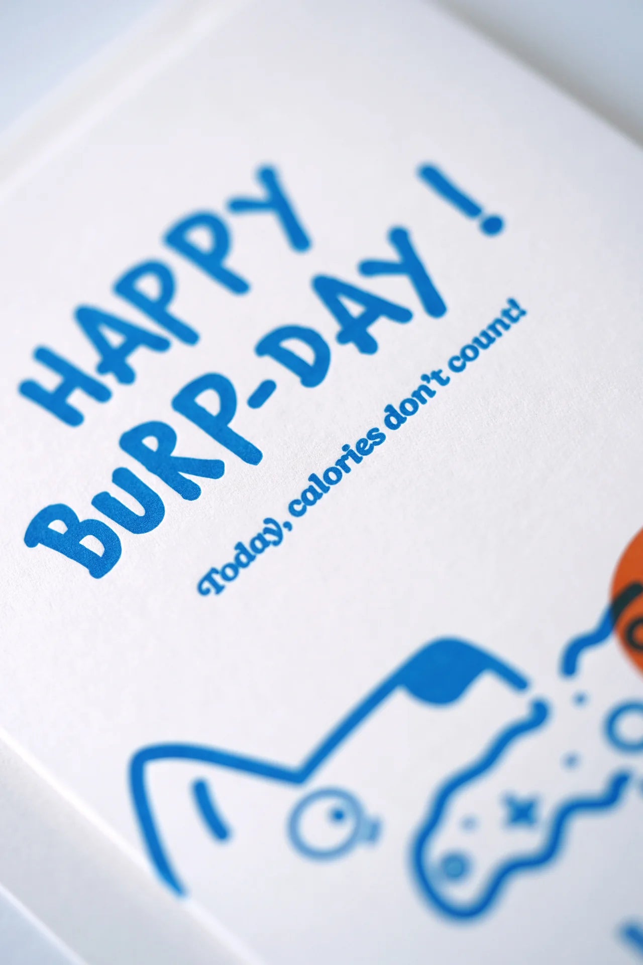 Happy Burp Day – Letterpress Greeting Card