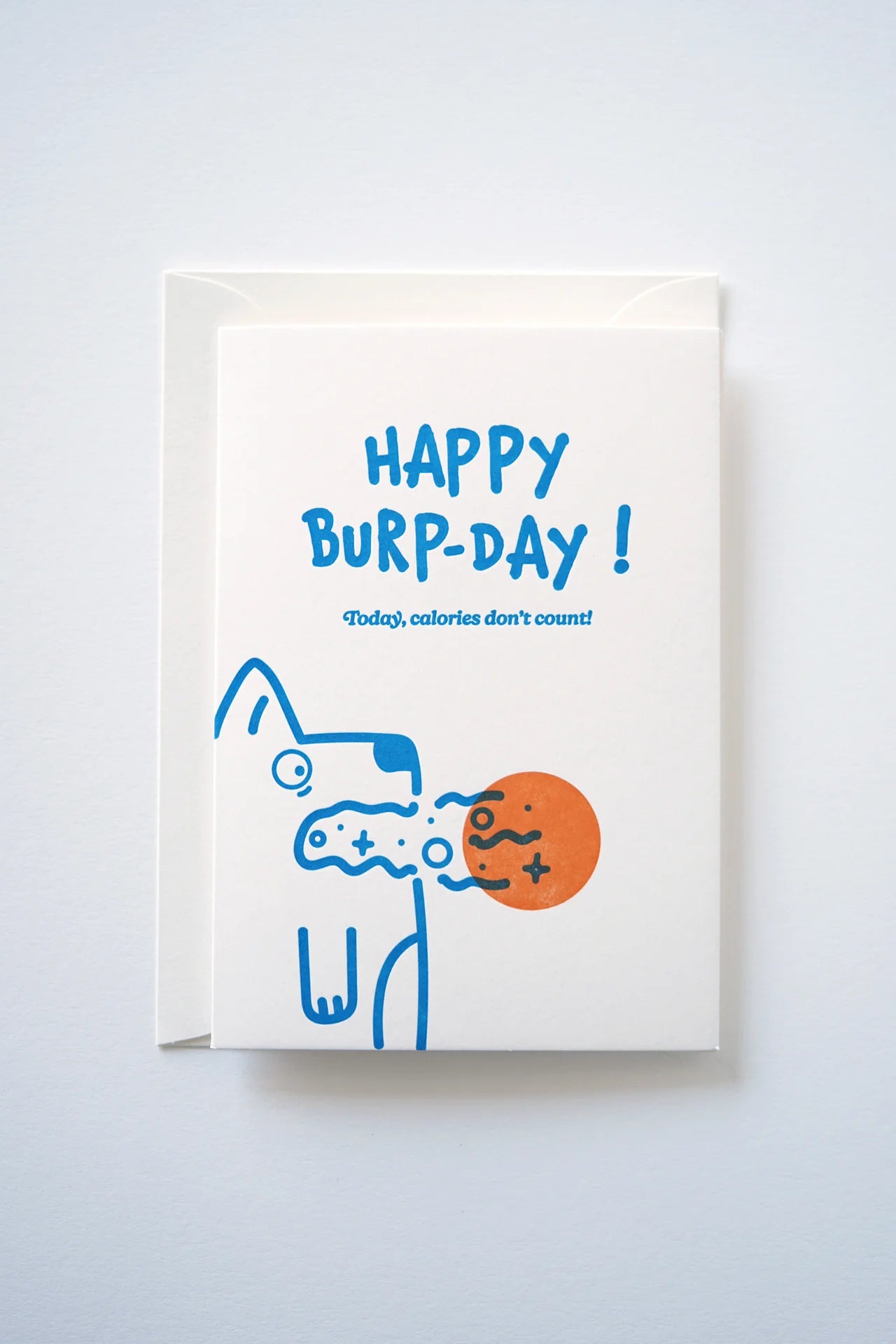 Happy Burp Day – Letterpress Greeting Card