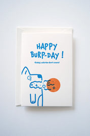 Happy Burp Day – Letterpress Greeting Card