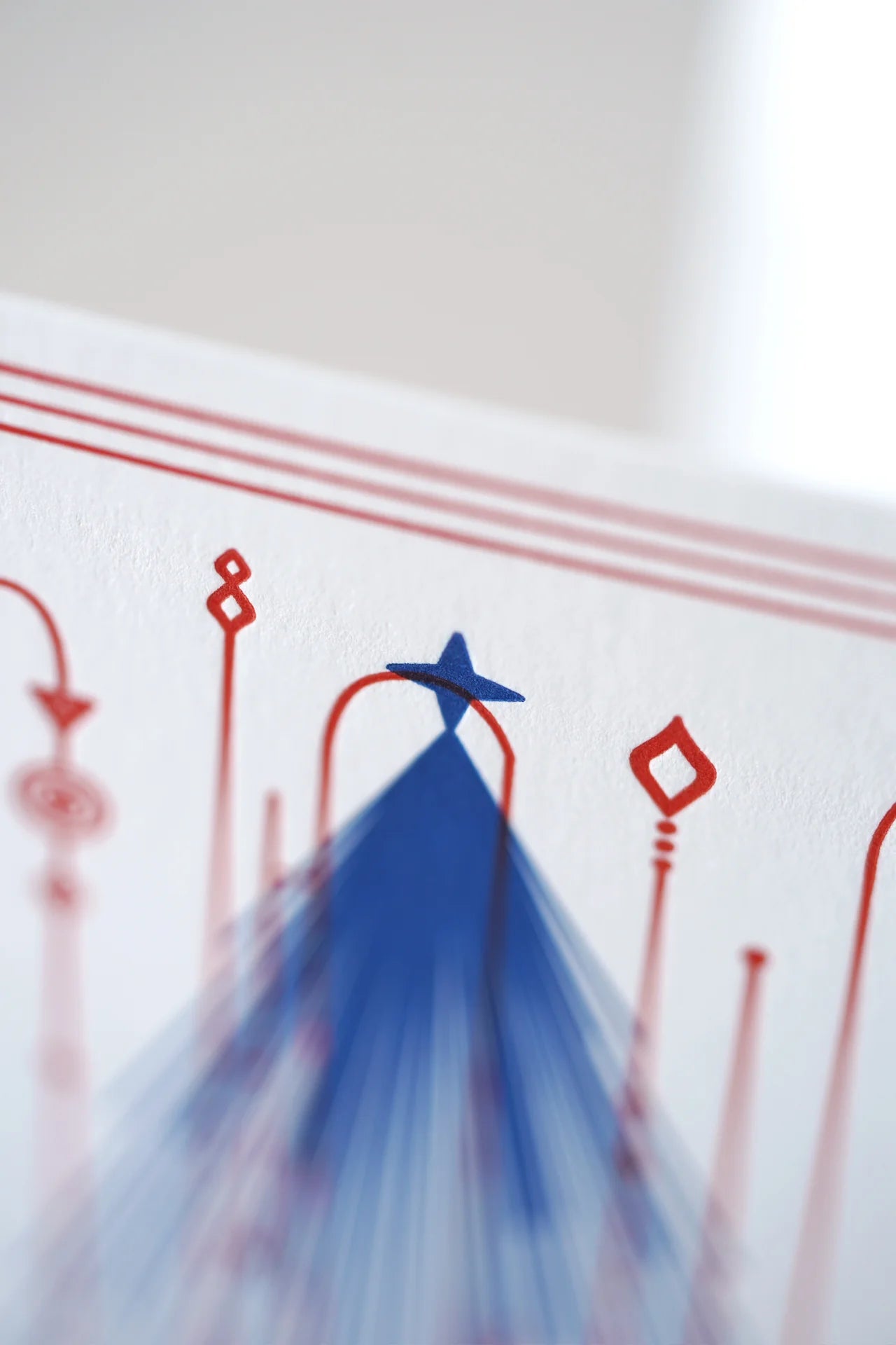 Deco Noel Letterpress Card – Christmas Vintage Inspired