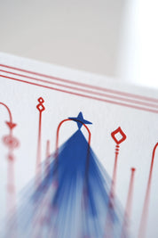 Deco Noel Letterpress Card – Christmas Vintage Inspired