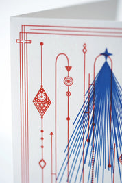 Deco Noel Letterpress Card – Christmas Vintage Inspired