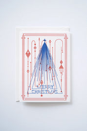 Deco Noel Letterpress Card – Christmas Vintage Inspired