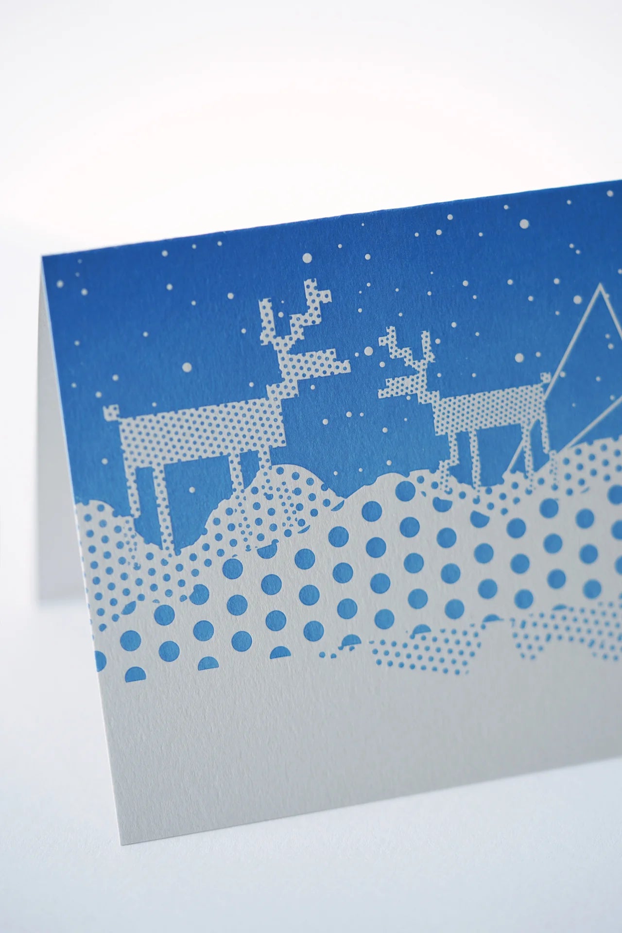 First Snow Letterpress Card – Christmas Vintage Inspired