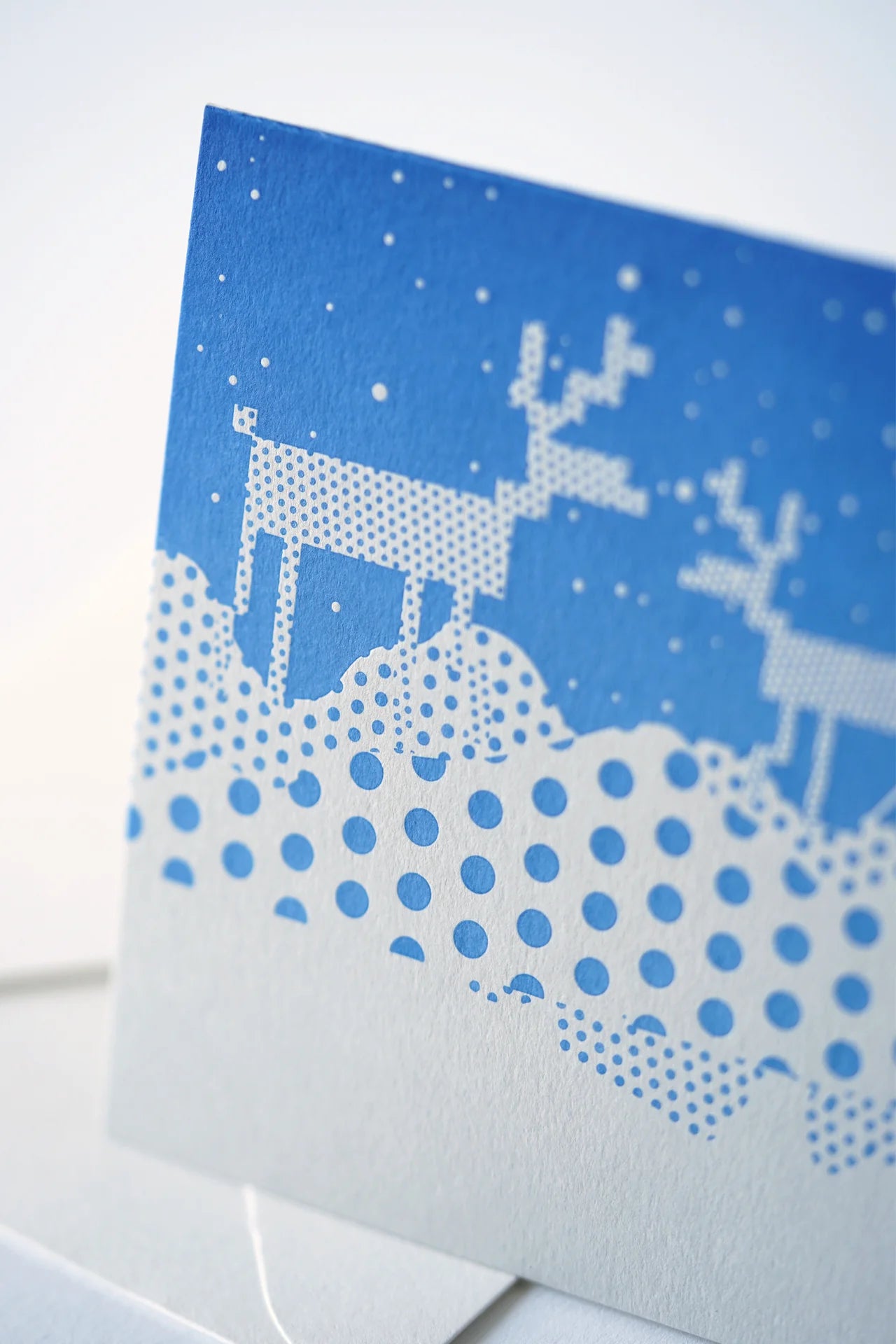 First Snow Letterpress Card – Christmas Vintage Inspired
