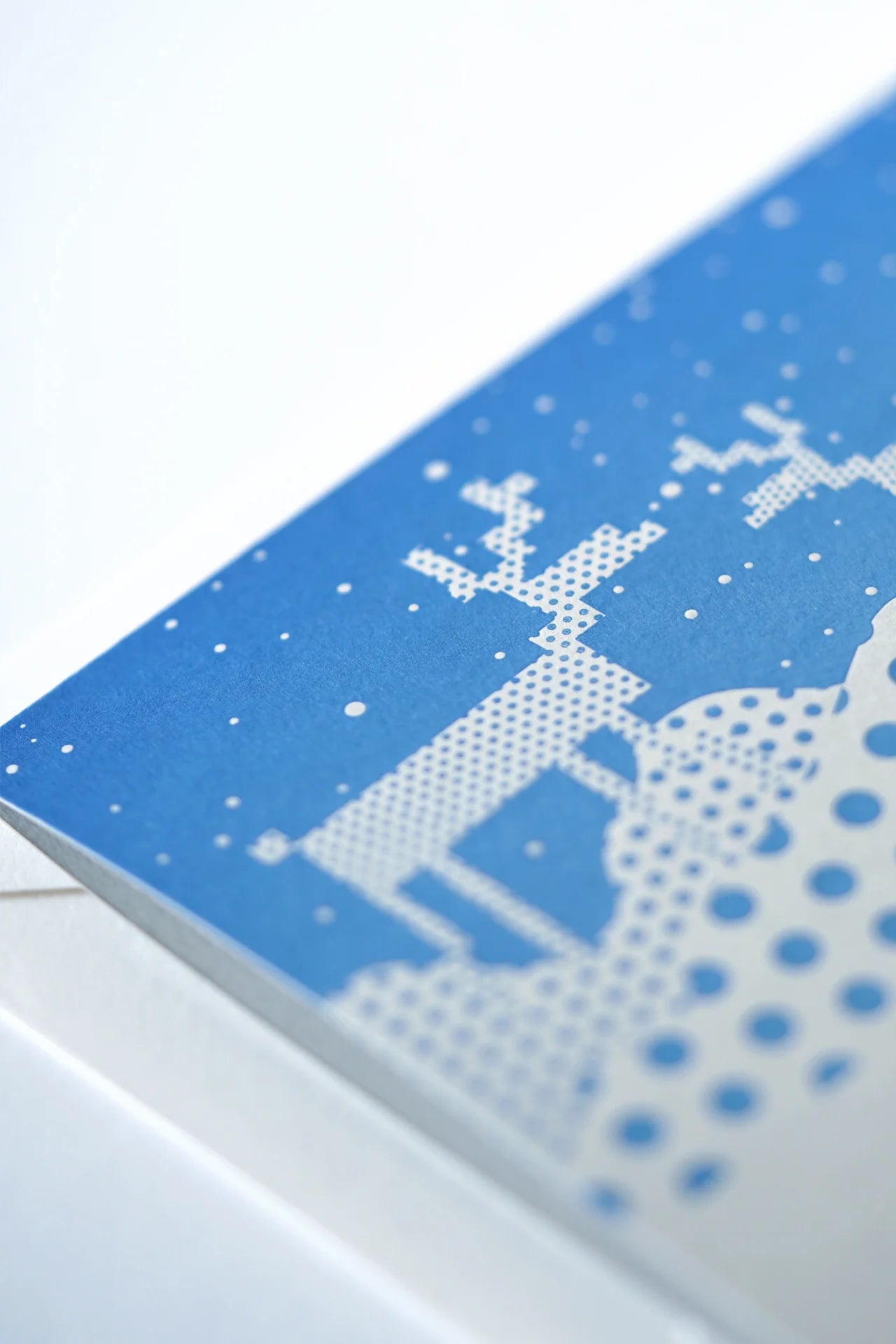 First Snow Letterpress Card – Christmas Vintage Inspired