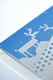 First Snow Letterpress Card – Christmas Vintage Inspired