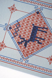 Nordic Stag Letterpress Card – Christmas Vintage Inspired