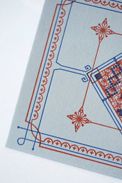 Nordic Stag Letterpress Card – Christmas Vintage Inspired