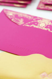 Silkscreen Art Nouveau Red Packets