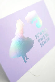 Alice in Wonderland - Letterpress Greeting Card