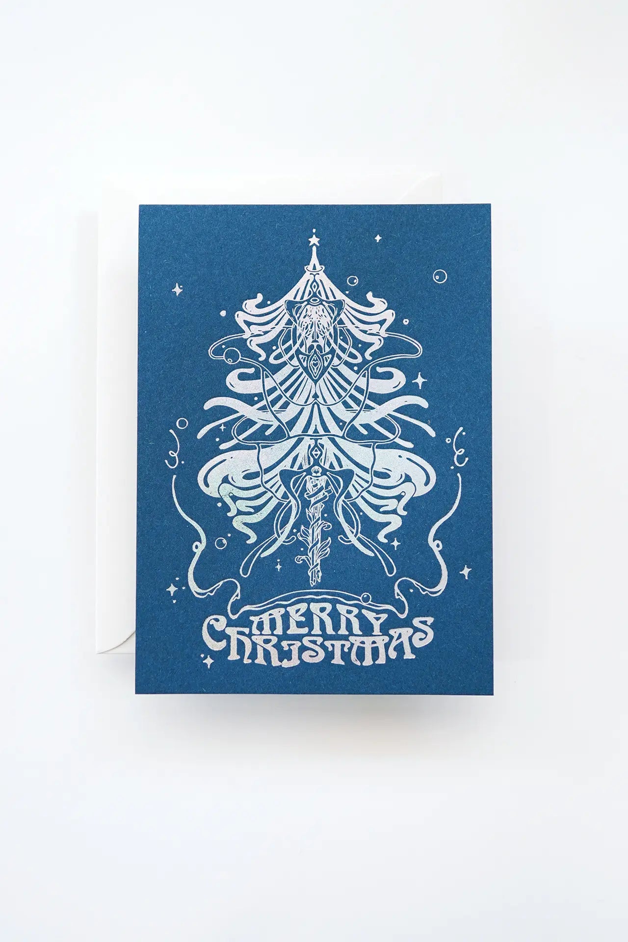 Art Nouveau Christmas Card – Foil on Ecolabel Paper