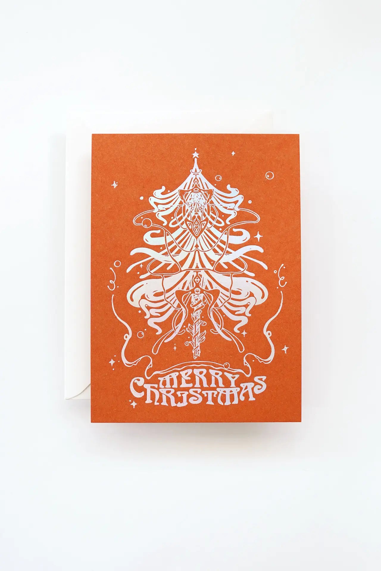 Art Nouveau Christmas Card – Foil on Ecolabel Paper